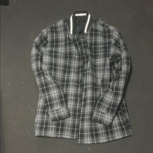 Converse Monochrome Plaid Shirt Jacket